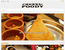 Tablet Screenshot of chennaifoodie.com